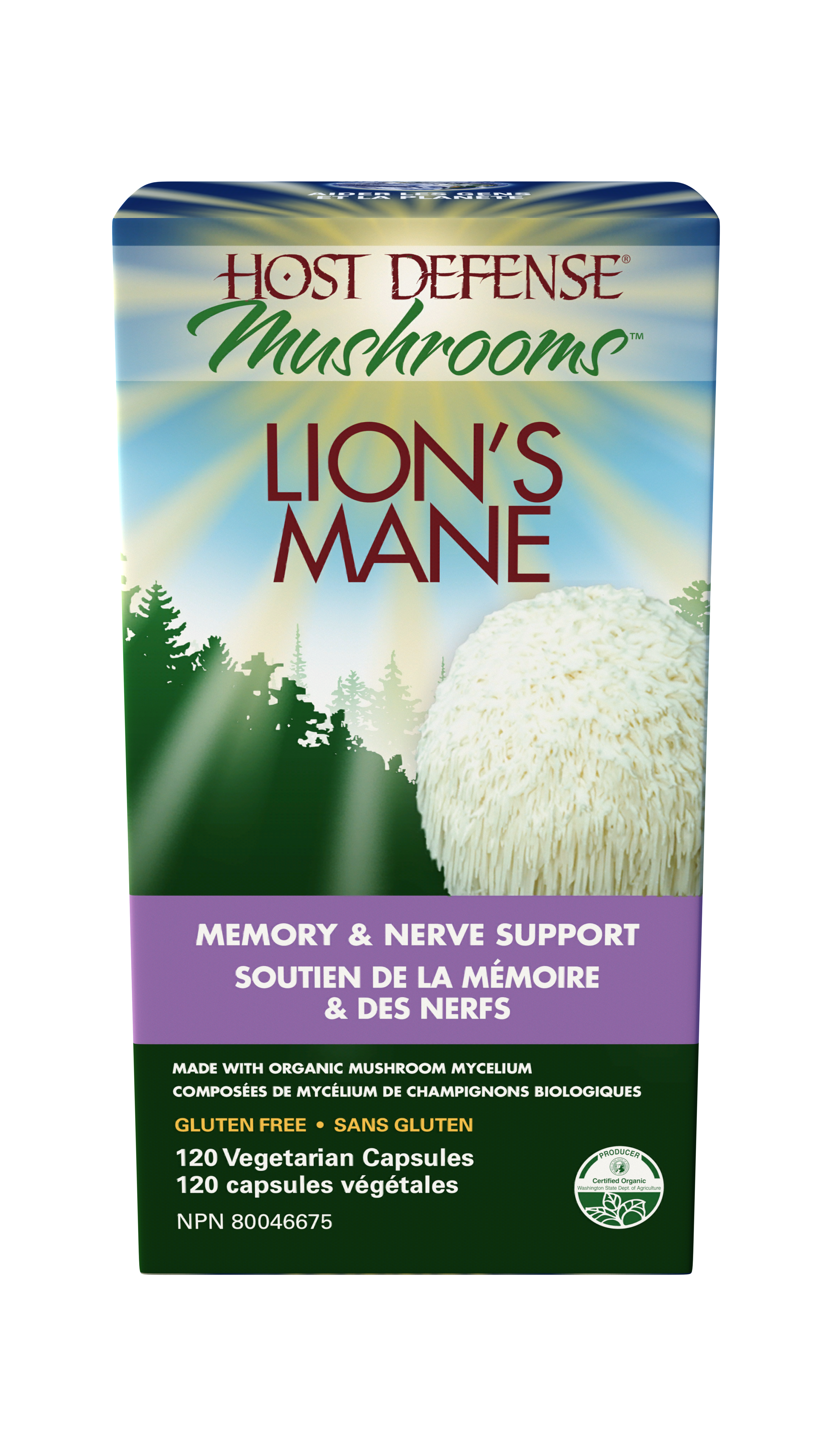 Host Defense Lion's Mane (120 vcaps) - Lifestyle Markets